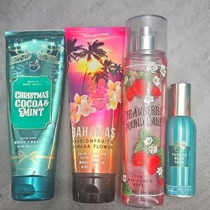 Bath & Body Works Bundle Of Body Cream Lotion Body Mist & Room Spray Pre Owned